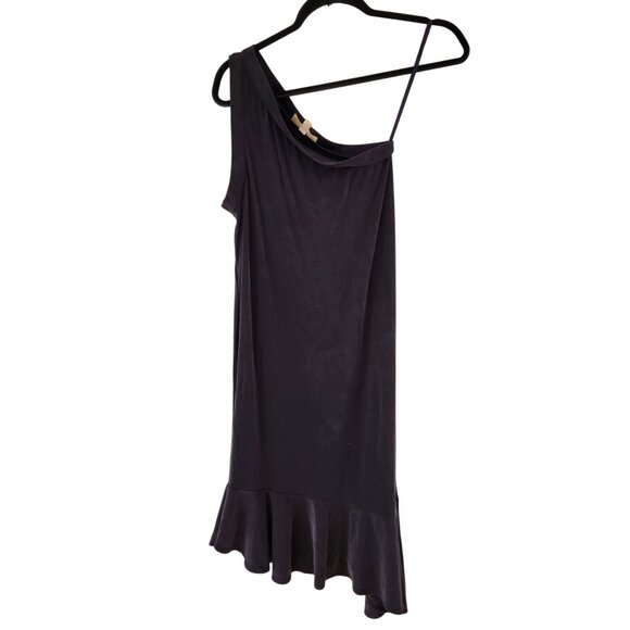 Moulinette Soeurs Anthrologie Raneri One-Shoulder Grey Dress Petite XXS (XXSP) - Picture 2 of 9